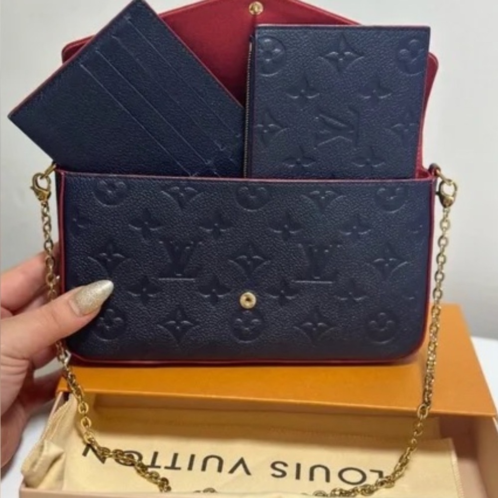 Louis Vuitton Félicie Pochette Monogram Empreinte Leather handbag